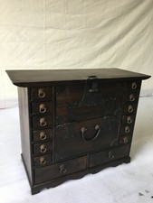 Antiker Apothekerschrank Dokumentenschrank Truhe 14 Schubladen Kommode 68x54cm