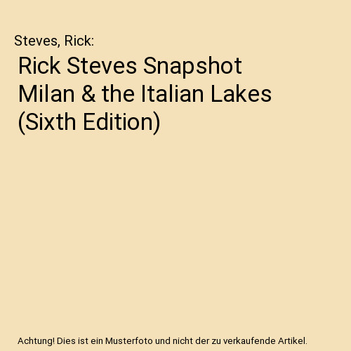 Rick steves snapshot milan - steves,