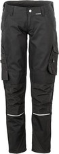 Damen Bundhose Arbeitshose für Damen, Schwarz, Größe 48