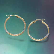 333 Gold Creolen mit edler