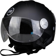 BHR Berner Sennenhund Welpe Helm Demi-Jet Line Ski 820, Schwarz matt, Größe M (5