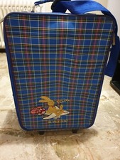 Die Spiegelburg Felix Kinder Trolley Reisekoffer Rollkoffer blau kariert