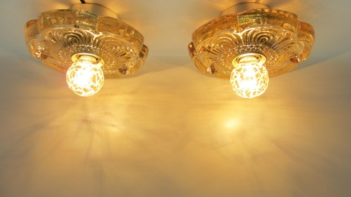 Pair sische ceiling lights - of,