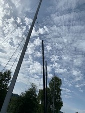 Carbonmast  10m, gebraucht, weiß lackiert, für Segelboot oder Katamaran geeignet