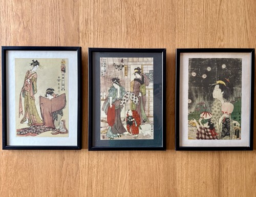 Drei japanische ukiyo - drei, ukiyo-e