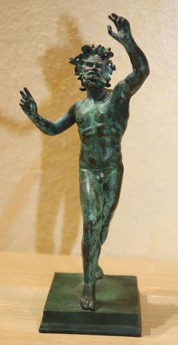 Bronze figur patiniert - bronze-figur,