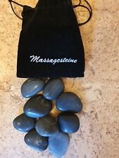 Massage Steine 9 Stück im Samtbeutel Hot Stones Massage Stein Warm Auflegen