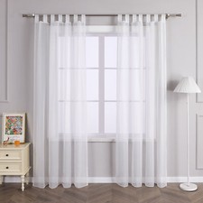 Gardinen Vorhänge Wohnzimmer Schlaufenschal Fenster Stores Voile Transparent
