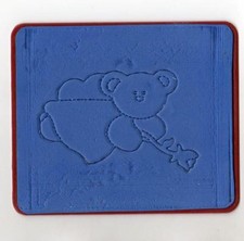 Stanzschablone Bärchen mit Rose