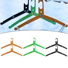 Essential Travel Gear 2-teiliges tragbares Kleiderbügel-Set aus Aluminiumlegier