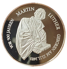 Martin Luther. Silbermedaille