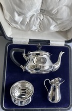 TEESERVICE - 925er STERLINGSILBER - ANTIK IM ORIGINALKASTEN - SAMMLERSTÜCK 