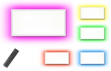 LED Panel Deckenleuchte Lampe Einbauleuchte Farbiger Hintergrund CCT RGB Bunt