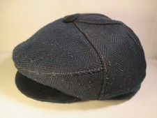 Swing Bakerboy Herren Mütze 40er 50er Jahre Tweed Vintage Rockabilly 56 cm