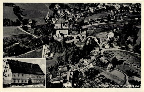Oeslau rödental in - ak,