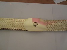  1 ST. METALL SCHUPPENGÜRTEL STRETCH GOLD 45mm BREIT 