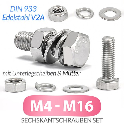 Sechskantschrauben set 24 - sechskantschrauben,
