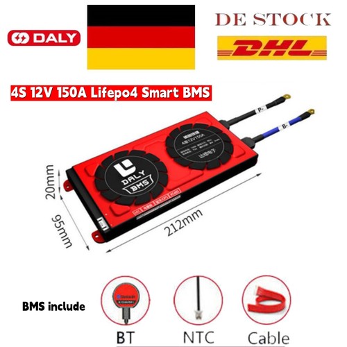 Daly lifepo4 12v 150a smart - 4s,