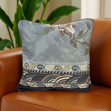 BASSETTI Kissenhülle 40x40 VERONA G1 Grau KEDER DEKO Kissen Hülle Bezug Bunt Neu