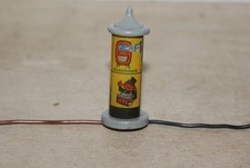 Modellbahn Zubehör, Litfaßsäule beleuchtet H0, Temos, OWO, Scheffler, gebraucht