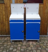 2x RAU mobile Stehpult Beistellschrank Arbeitstisch Werktisch Werkbank Werkstatt