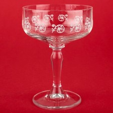 1 (von 5) Sektschale Sektglas 12,4 cm Second Hand Coupette Cocktailschale weiß