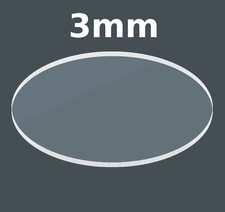 Acrylglas Zuschnitt Rund 3mm Stärke Kreiszuschnitt transparent  19mm bis 111mm