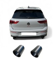 Auspuffblende 100mm schwarz für VW Golf 8 GTI Blende Auspuff ab 2019