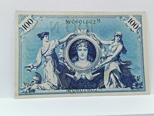100 mark 1908 reichsbanknote - 100,
