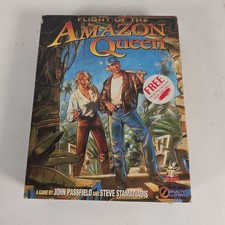 Flight of The Amazon Queen Amiga 11 Disc Version Boxed With Manual Guide