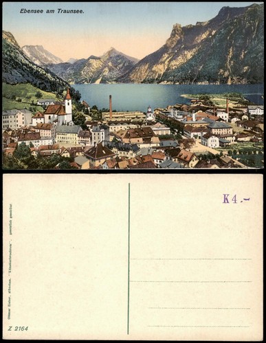 Ansichtskarte ebensee - ansichtskarte,