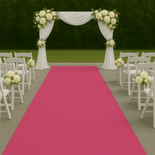 10m Pink Hochzeitsläufer Hochzeitsteppich Eventteppich VIP-Teppich Freie Trauung