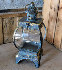 LATERNE STANDLATERNE ORIENT ANTIK SHABBY STIL METALL GARTEN WINDLICHT NEU
