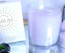 PartyLite GERANIE ZITRONELLA🌺🍋GloLite Duftwachsglas + 4 Maxi TL OVP G26560⭐️⛱️