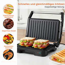 SUPERLEX Elektrisch Kontaktgrill Panini Grill Optigrill Elektrogrill Sandwich