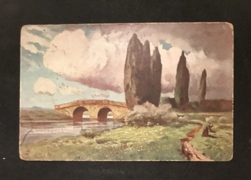 Alte postkarte nach - nach, in