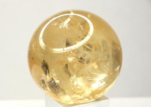 Klare gold calcit - calcit, kugel,