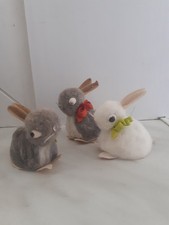 3 alte Woll Hasen Osterhasen