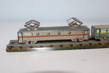 Blechspielzeug, Penny Toy Bahn, Paris-Lyon, 4 Personenwagen, 1910-1920,France