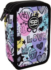 CoolPack Federmappe XXL 3-Fach gefüllt 44-tlg Mood Mäppchen für Mädchen