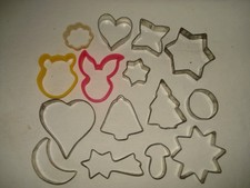 15 Ausstecher Ausstechformen, Metall, Weihnachtsplätzchen, Weihnachtsbäckerei