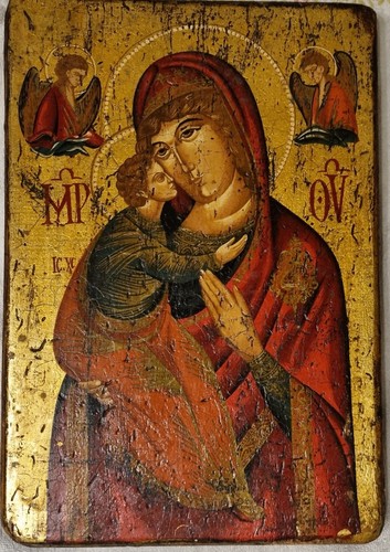 Ikone muttergottes mit - mit, kind