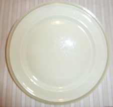 Ein Speiseteller Rosenthal Winifred Linienspiel Porzellan elfenbein 24,5 cm