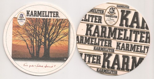 Karmeliter bräu bierdeckel - bräu,