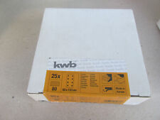 1 Packung Schleifpapier Set 25 Tlg. Maße 80x133mm  K80  klett /  Kunstreg DVServ