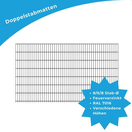 Doppelstabmatte 6 8mm - doppelstabmatte,, 8/6/8mm