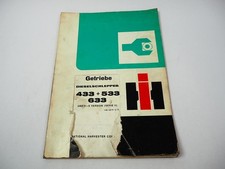 IHC 433 533 633 V + E Version Getriebe Werkstatthandbuch Reparaturanleitung 1975
