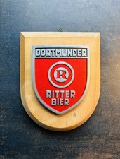 Holzschild/ Werbeschild Dortmunder Ritter Brauerei/ Bier/ Alt/ Selten