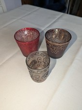 Teelichthalter Dekorglas Windlicht 3 Stück Mercury Glass Spiegel ähnlich