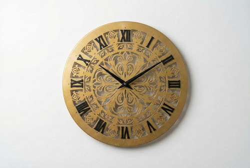 Exklusive wanduhr aus holz - holz, –